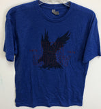 USA Rugby Eagle Outline T-Shirt Blue