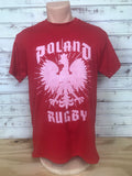 Poland  Red Rugby T-shirt